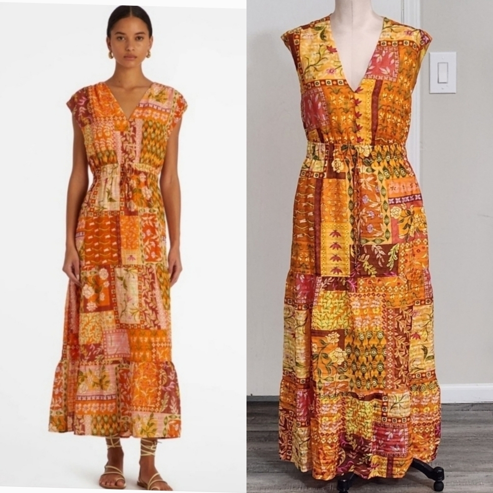 Marie‎ Oliver Indy Dress in Poppy Patchwork